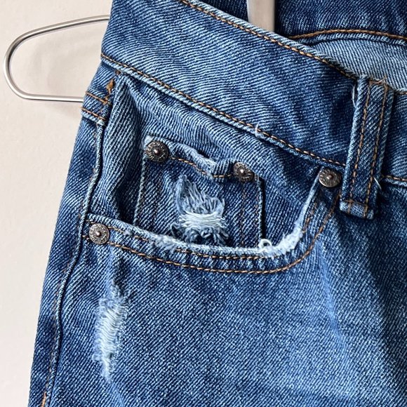 Gently Worn but Lovingly Cared For Sincerely Jules Distressed Trendy Mom Jeans - Picture 7 of 13